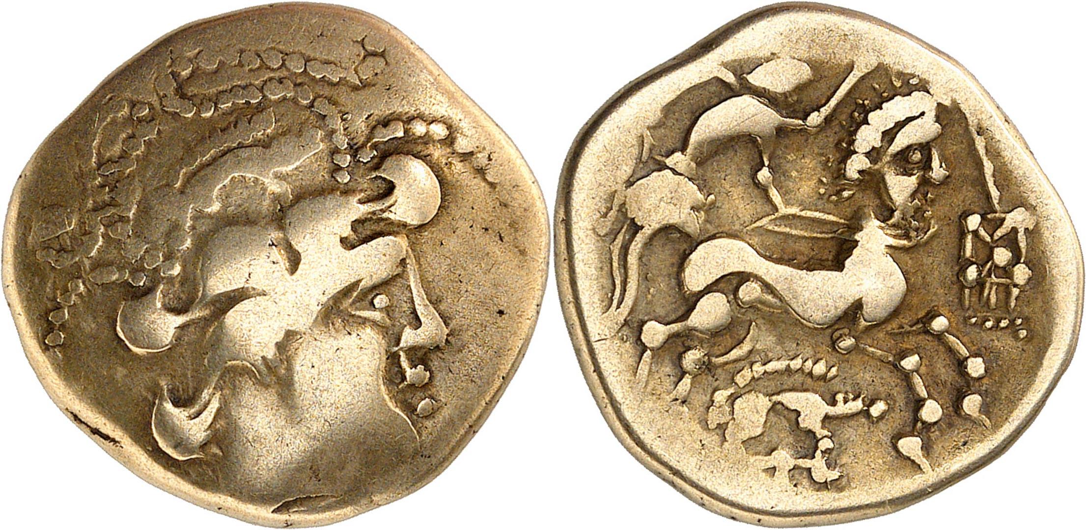 Baiocasses, statère d'or.