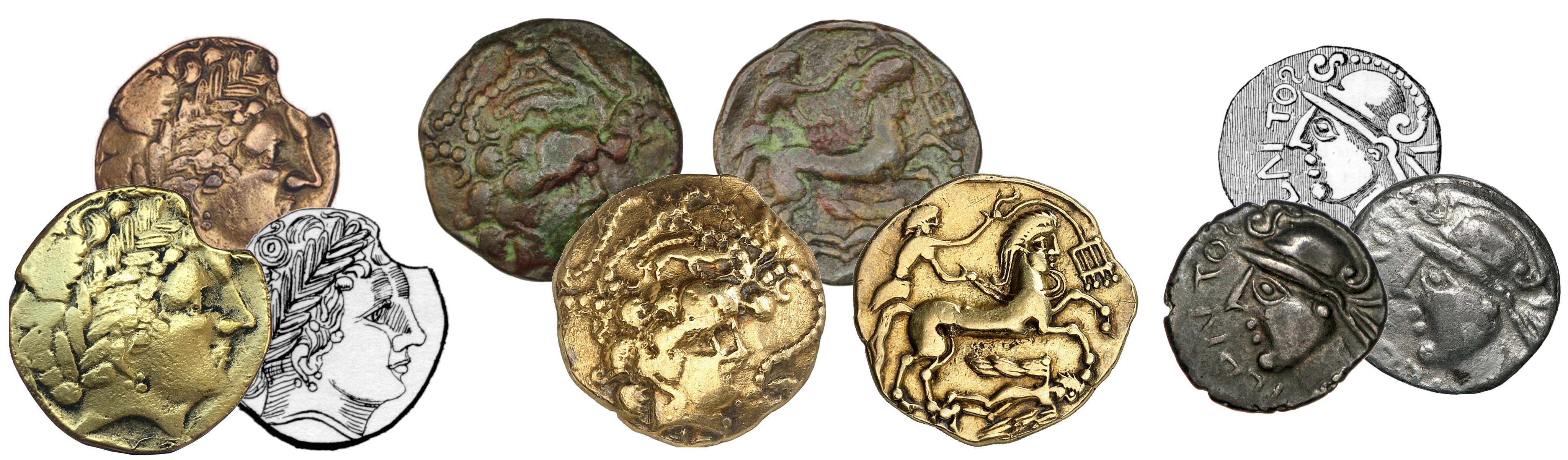 2024-05 BCEN 61/2 Galvanos et monnaies gauloises...